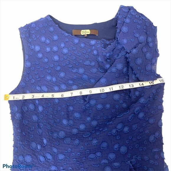 Eva Franco polka dot sheath dress retro style 40s - Picture 8 of 16